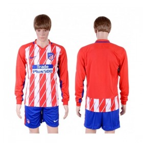Fußballtrikots Atlético Madrid 2017-2018 Langarm Heimtrikotsatz kaufen